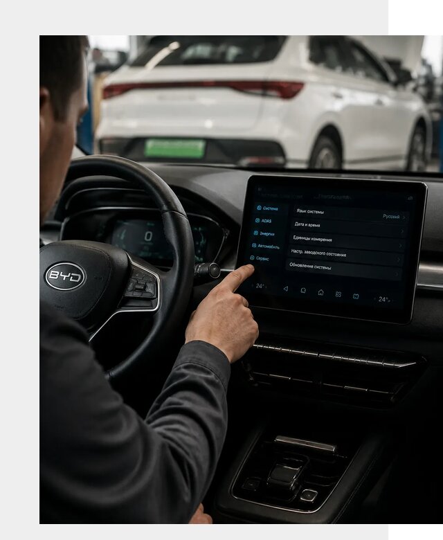 Русификация BYD E2 в Вязьме от 15320 р. | ФастМобиль-Взь под ключ