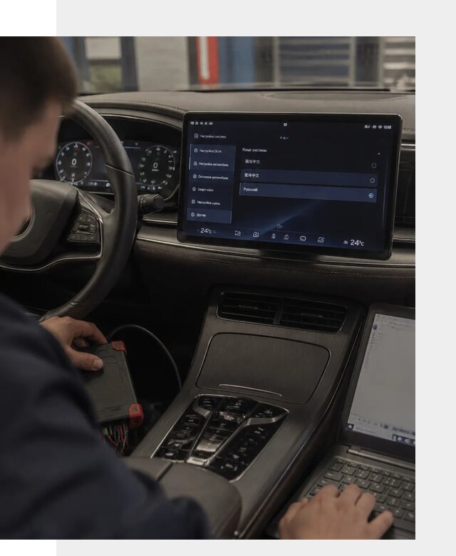 Русификация автомобиля BYD HAN для эксплуатации в Вязьме